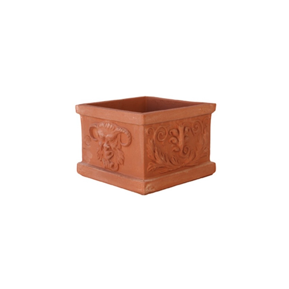 Square with Terracotta Masks